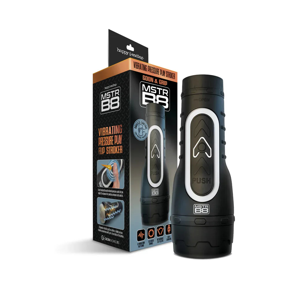 MSTR B8 Gon & Grip Vibrating Pressure Play Stroker