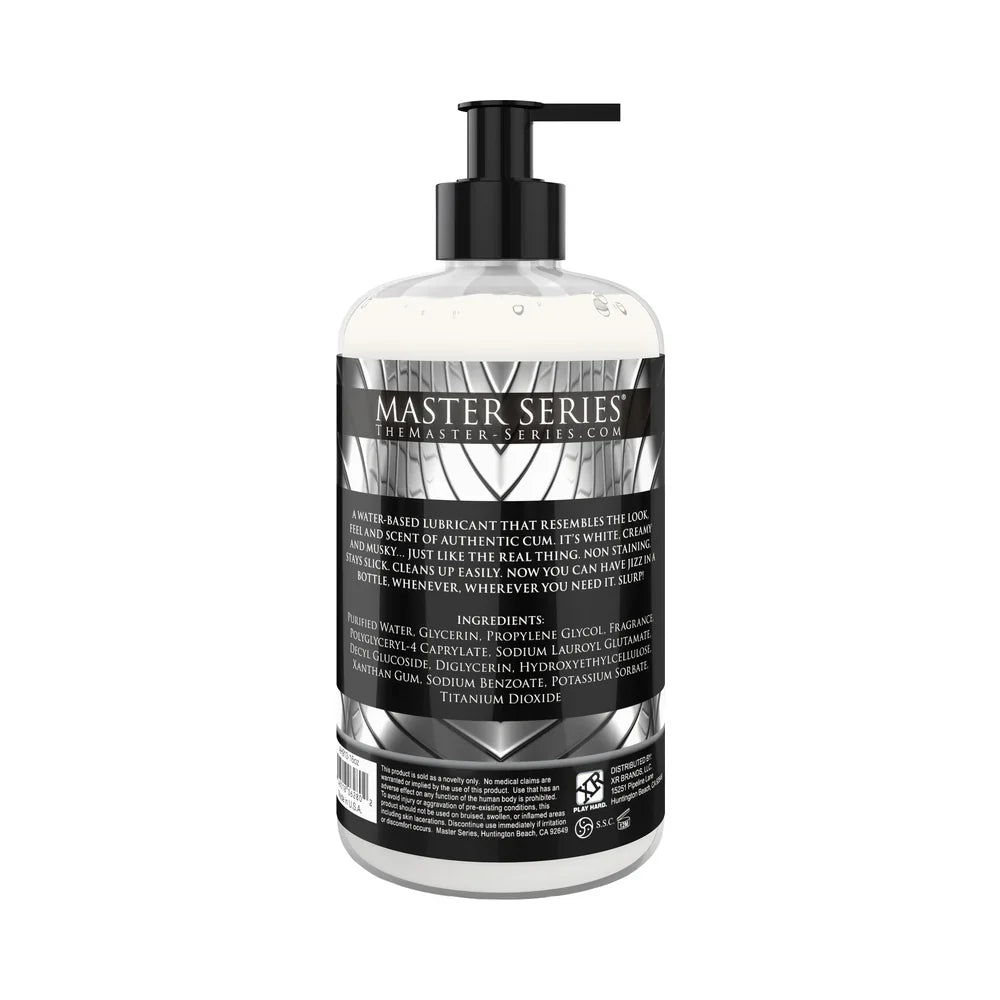Master Series Jizz - Cum Scented Wate-Based Body Glide - 8.5 oz (250 ml)