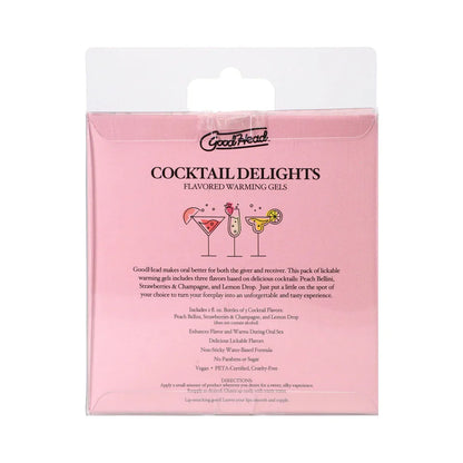 GoodHead Cocktail Delights - 2oz Flavored Warming Gels - 3-Pack