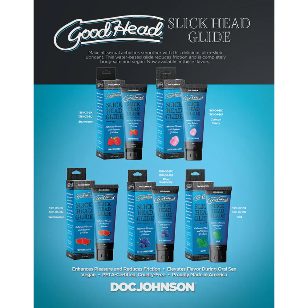 GoodHead Slick Head Glide 4 oz - 5 Flavors