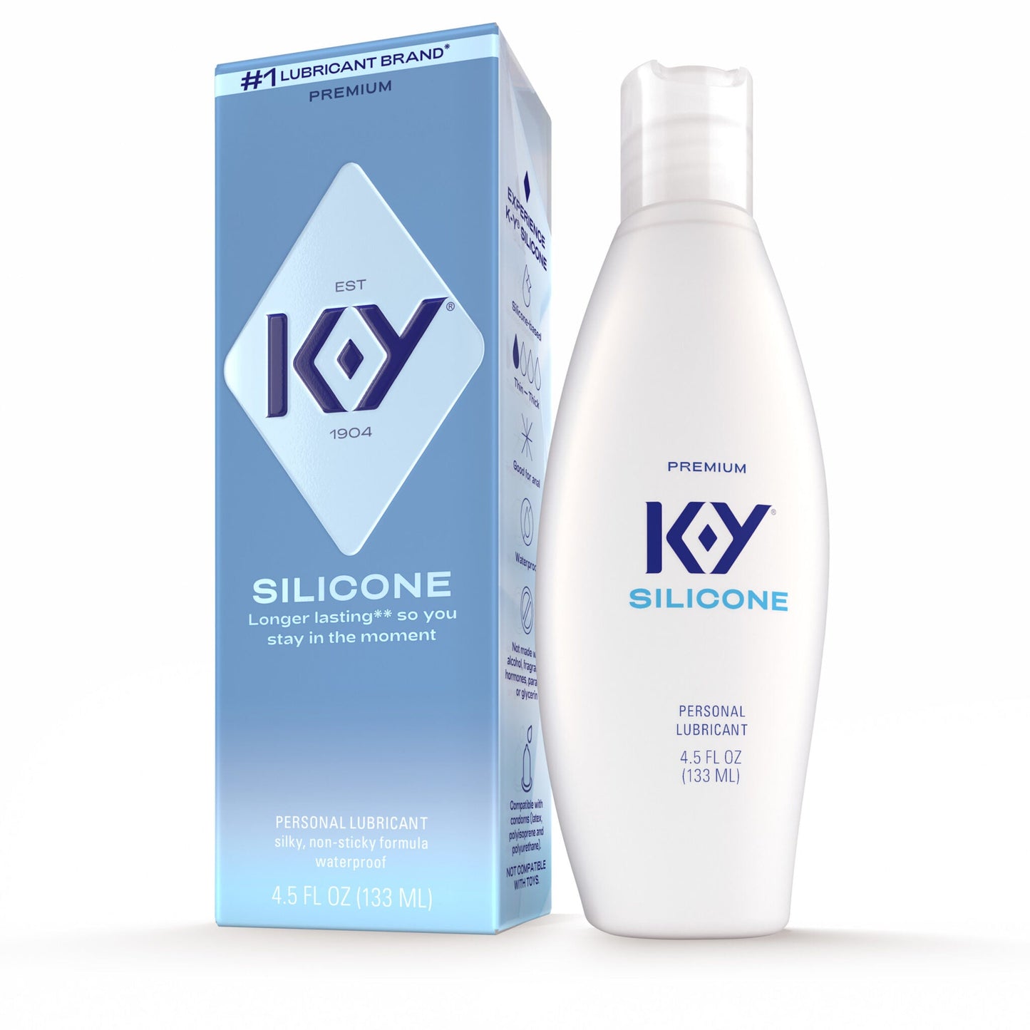 K-Y Silicone-Based True Feel Personal Lubricant 8.45 oz (250 mL)