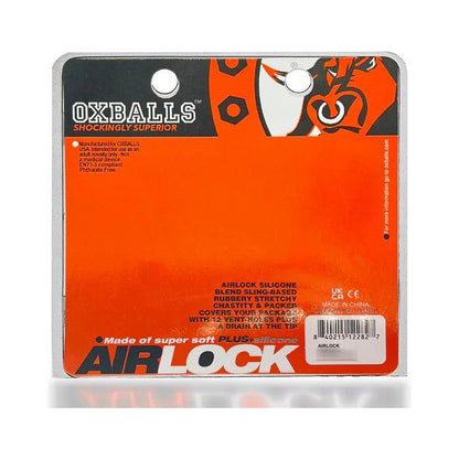 OxBalls Airlock Air Vent Silicone Chastity & Packer Clear - CheapLubes.com