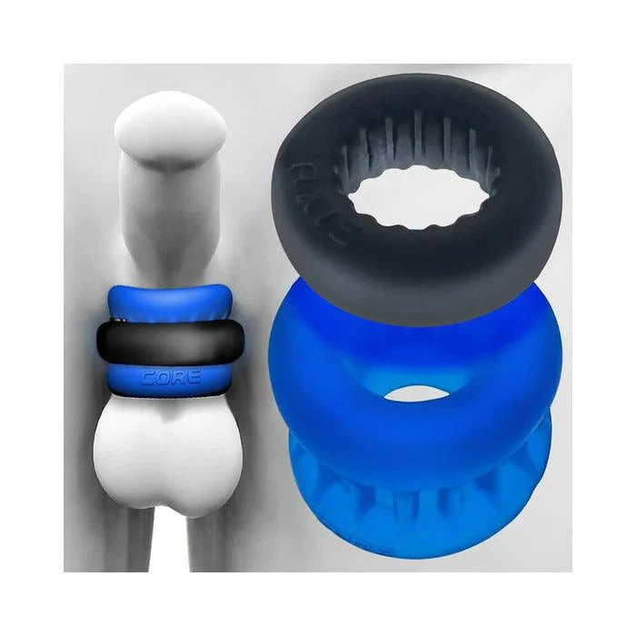 Oxballs Ultracore Ballstretcher + Outer Power Ring Axis Blue