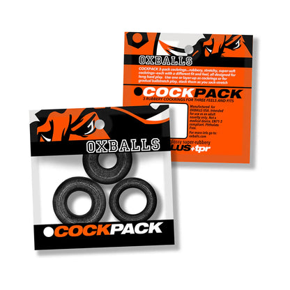 Oxballs Cockpack Multi Design 3-Pack - Black Mica