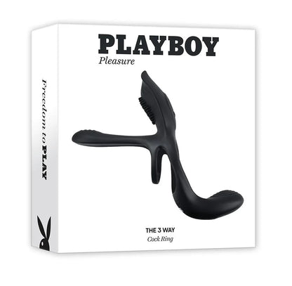 PLAYBOY The 3 Way Rechargeable Silicone Cock-Ring
