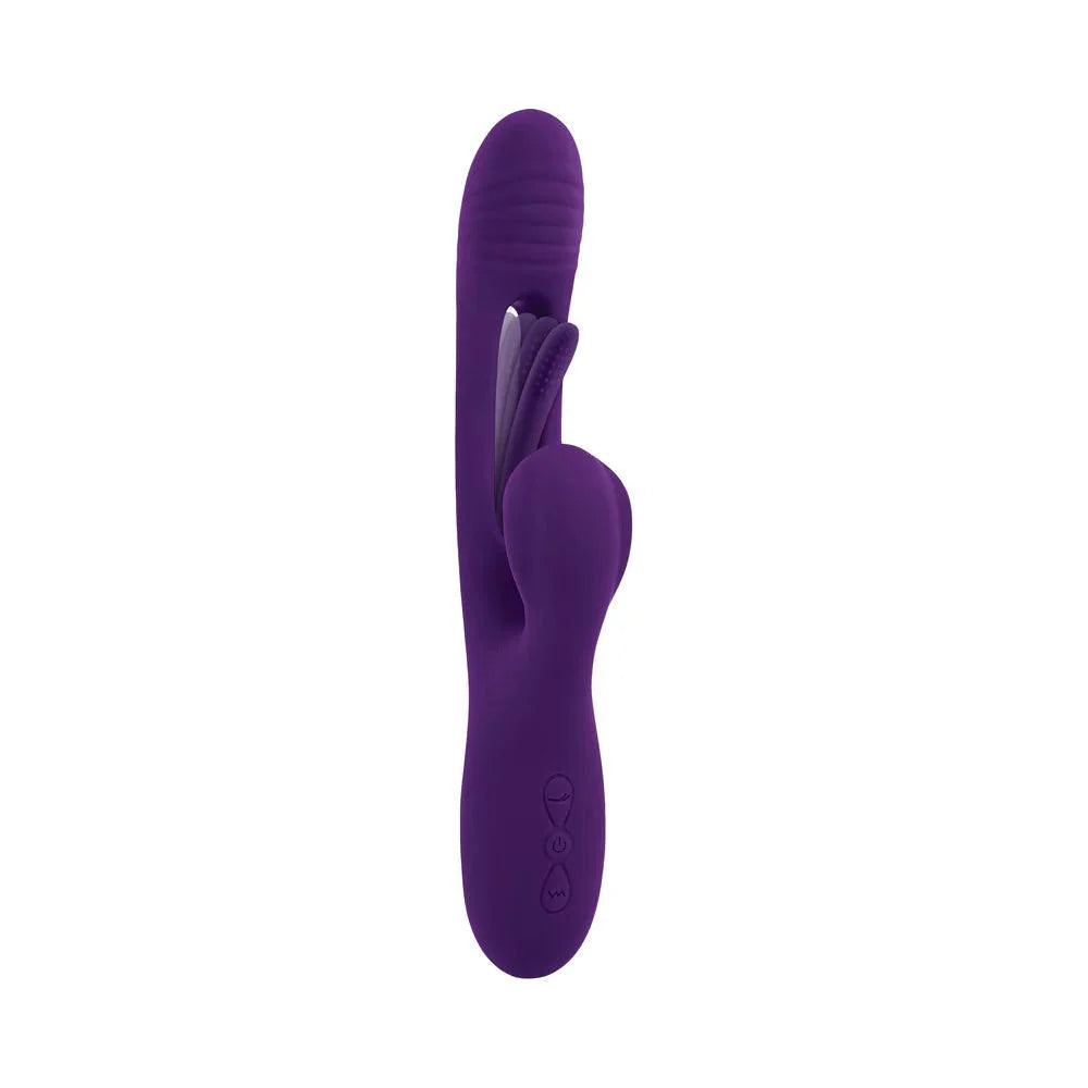 PLAYBOY Thrill Dual Stimulating Vibrating Rechargeable Silicone Rabbit