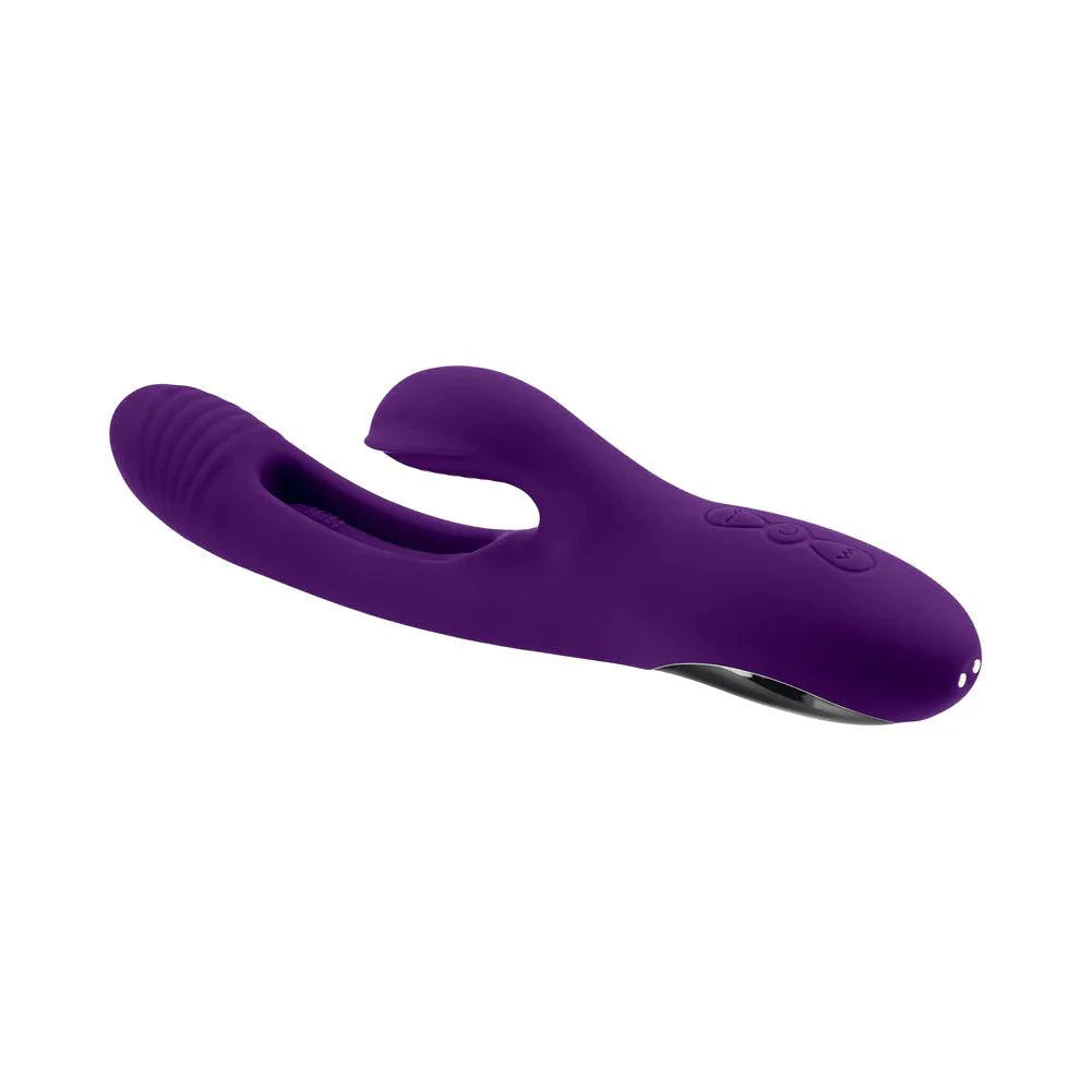 PLAYBOY Thrill Dual Stimulating Vibrating Rechargeable Silicone Rabbit