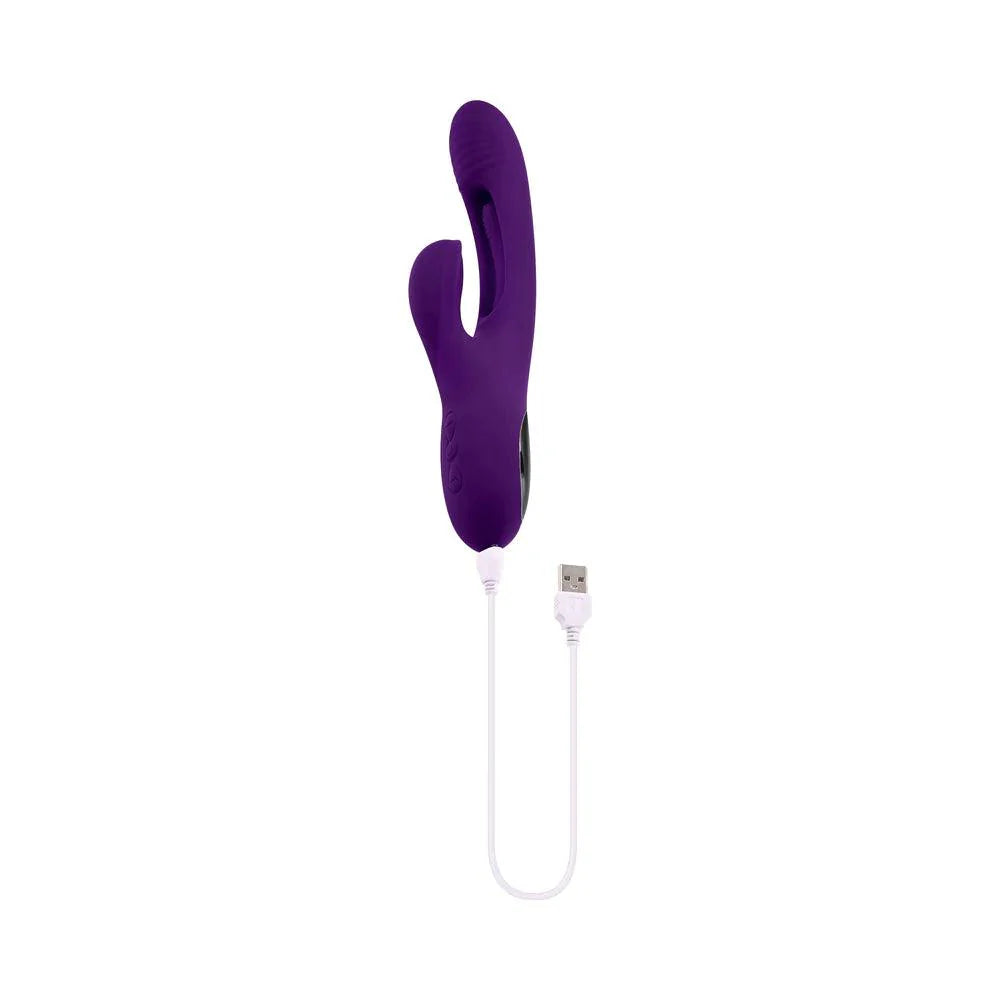 PLAYBOY Thrill Dual Stimulating Vibrating Rechargeable Silicone Rabbit
