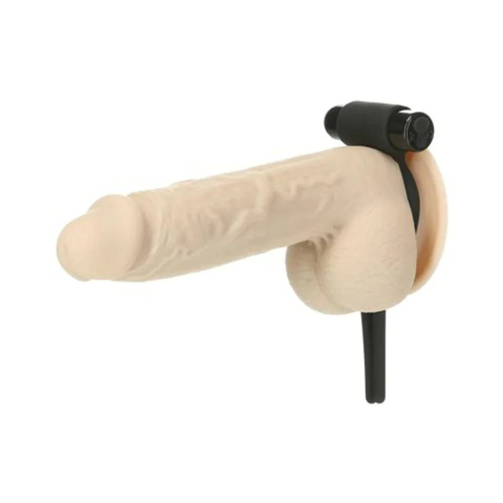 Power Bullet Bolo Adjustable Cockring W/ Rechargeable Vibrating Bullet