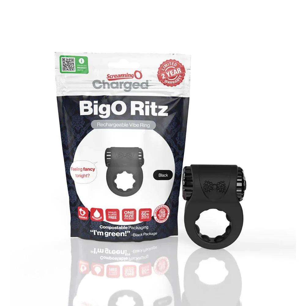 Screaming O Charged - Big O Ritz Vibrating C-Ring - Rechargeable