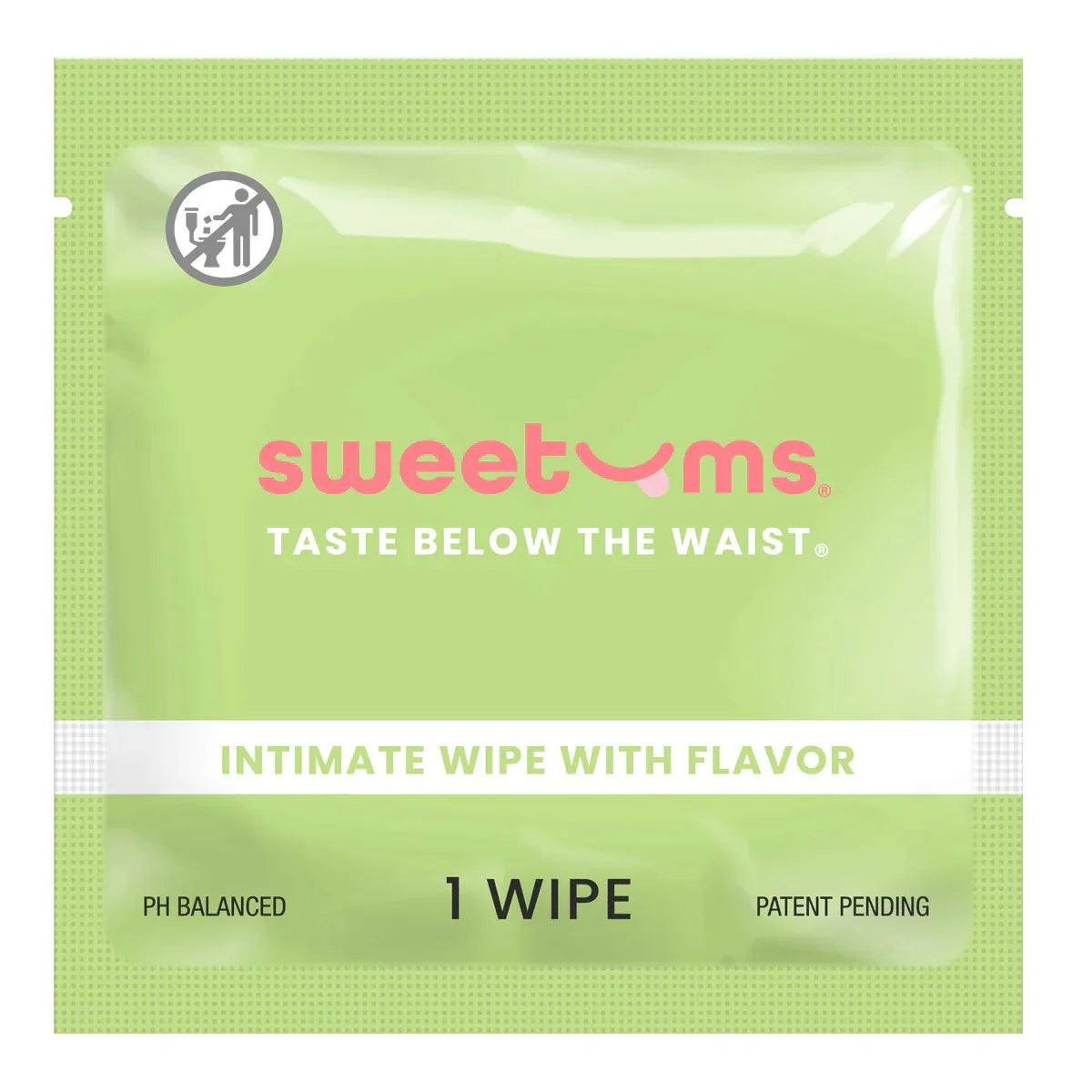 Sweetums Intimate Wipes w/Flavor - 1 Individual Wipe