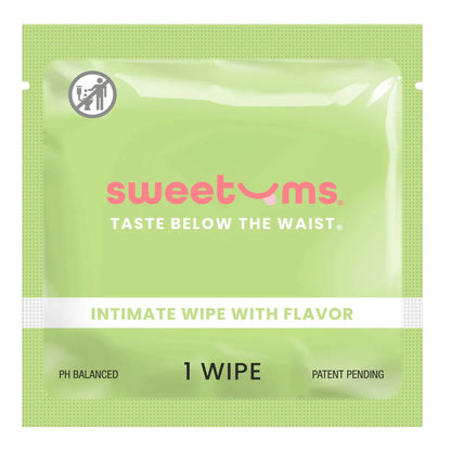 Sweetums Intimate Wipes w/Flavor - 1 Individual Wipe