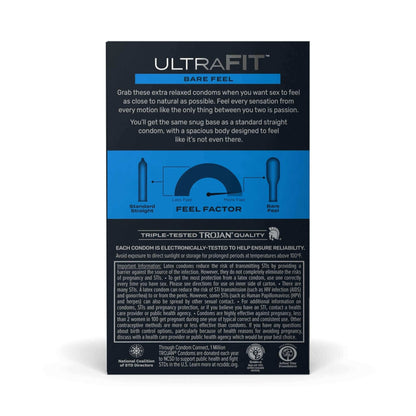 Trojan Brand Ultra FIT Bare Feel condoms 10pk